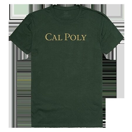W Republic W Republic Apparel 516-167-033-02 Cal State Poly Mens Institutional Tee; Forest Green - Medium 516-167-033-02